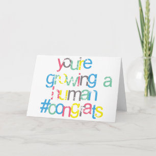 De heldere Gelukwensen u zijn zwanger Kaart