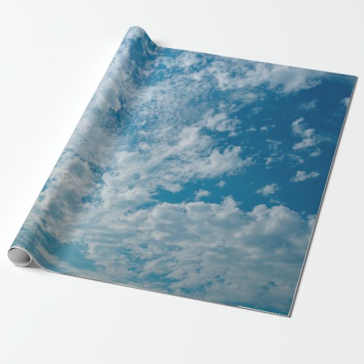 De heldere hemel op de dag dat het licht voorbij g cadeaupapier (Uitgerold)