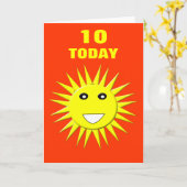De heldere Kaart van de Verjaardag van de (Gele Bloem)
