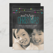 De heldere Kaarten van de Foto van Kerstmis van (Voorkant / Achterkant)