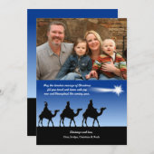 De heldere Kerstkaart van de Foto van de Ster (Voorkant / Achterkant)