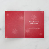 De heldere Kerstmis Gevouwen Kaart van de Foto (Binnen)