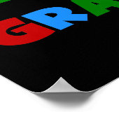 De Heldere Kleuren van Gramma van het best-est-Bes Poster (Hoek)