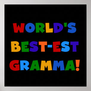 De Heldere Kleuren van Gramma van het best-est-Bes Poster