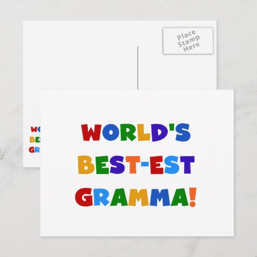 De Heldere Kleuren van Gramma van het Briefkaart (Voorkant / Achterkant)