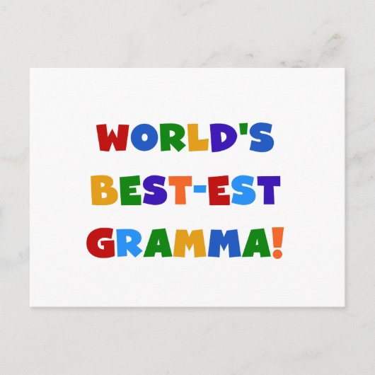 De Heldere Kleuren van Gramma van het Briefkaart (Voorkant)