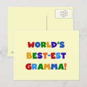 De Heldere Kleuren van Gramma van het Briefkaart (Voorkant / Achterkant)