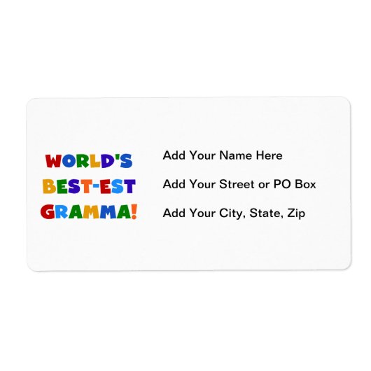 De Heldere Kleuren van Gramma van het Etiket (Voorkant)