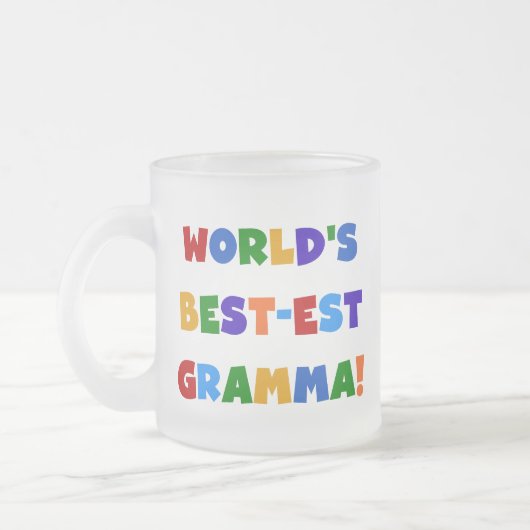 De Heldere Kleuren van Gramma van het Matglas Koffiemok (Links)