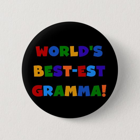 De Heldere Kleuren van Gramma van het Ronde Button 5,7 Cm (Voorkant)