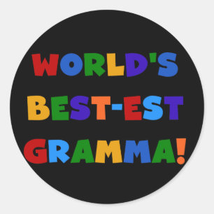 De Heldere Kleuren van Gramma van het Ronde Sticker