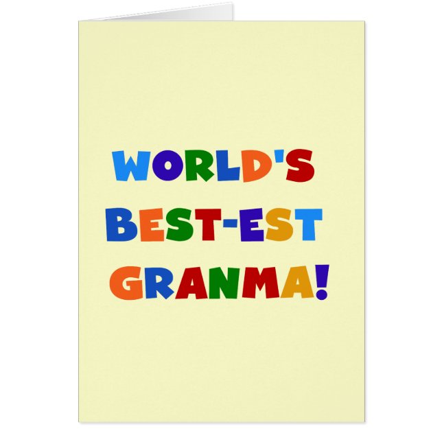 De Heldere Kleuren van Granma van het best-est-Bes (Voorkant)