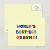 De Heldere Kleuren van Granma van het Briefkaart (Voorkant / Achterkant)