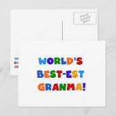 De Heldere Kleuren van Granma van het Briefkaart (Voorkant / Achterkant)