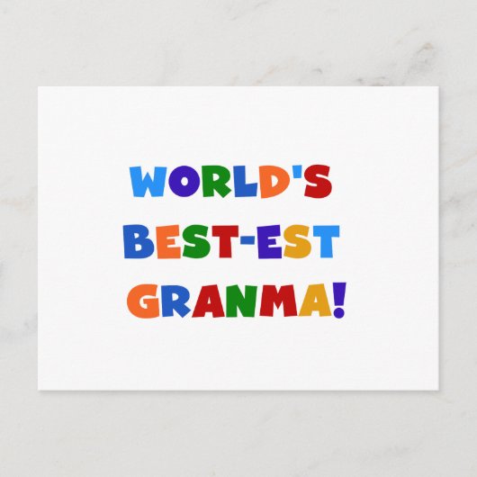 De Heldere Kleuren van Granma van het Briefkaart (Voorkant)