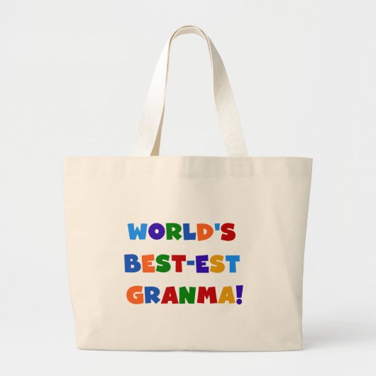 De Heldere Kleuren van Granma van het Grote Tote Bag (Voorkant)