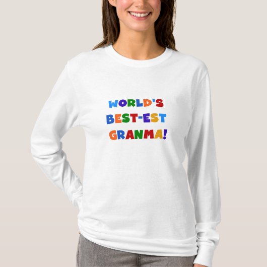De Heldere Kleuren van Granma van het T-shirt (Voorkant)