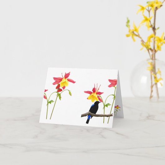 De heldere Lege Kaart van de Nota met envelop (Gele Bloem)