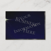 De Heldere Noord-Ster in de Heldere Blauwe Hemel o Visitekaartje (Achterkant)