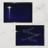 De Heldere Noord-Ster in de Heldere Blauwe Hemel o Visitekaartje (Voorkant / Achterkant)