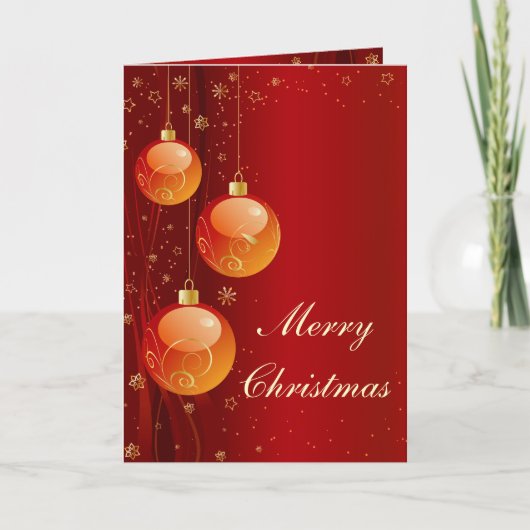 De heldere ornamenten van Kerstmis Feestdagen Kaart (Voorkant)