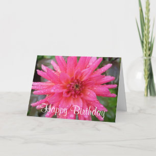 De heldere Roze Kaart van de Verjaardag van de