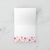 De heldere Roze Uil van het Baby Kaart (Binnen)