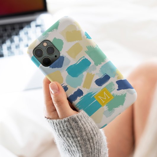 De Heldere Slagen van de Borstel van de Waterverf  Case-Mate iPhone Case