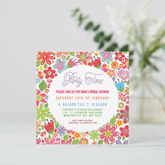 DE HELDERE UITNODIGING VAN HET VRIJGEZELLENFEEST (Staand voorkant)