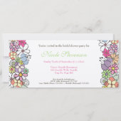 De heldere Uitnodiging van het Vrijgezellenfeest (Achterkant)