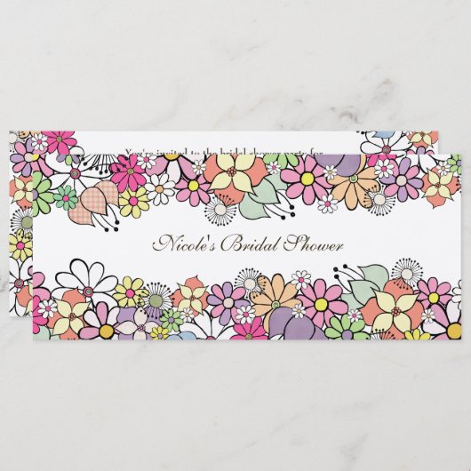 De heldere Uitnodiging van het Vrijgezellenfeest (Voorkant / Achterkant)