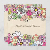 De heldere Uitnodiging van het Vrijgezellenfeest (Voorkant / Achterkant)