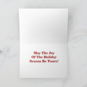 De heldere Vrolijke Kerstkaart van Bomen Feestdagen Kaart (Binnen)