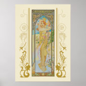 De helderheid van dag door Alphonse Mucha Poster (Voorkant)