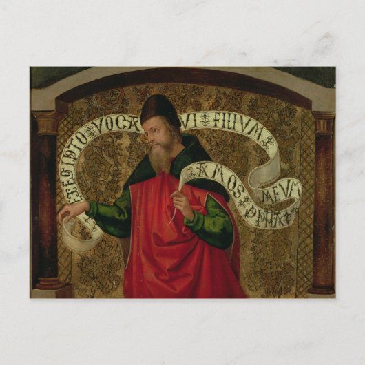 De helderziende Amos, 1535 Briefkaart (Voorkant)