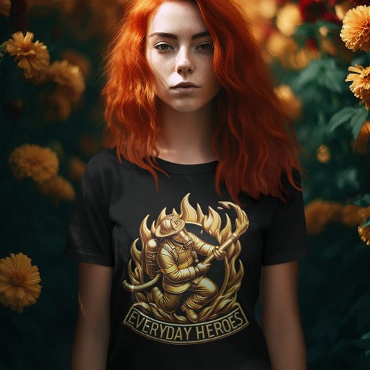 De heldhaftige brandweerman: Klaar om de vlammen a T-shirt