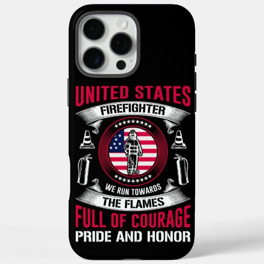 De heldhaftige geest van een brandweerman Case-Mate iPhone case (Achterkant)