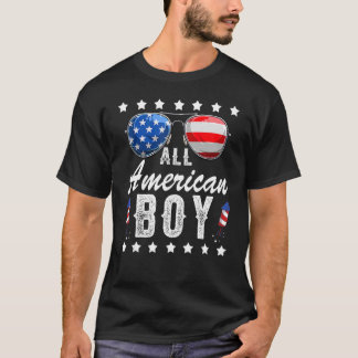 De hele Amerikaanse jongen van 4 juli Zonnebrillen T-shirt