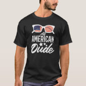 De hele Amerikaanse kerel van 4 juli familie die s T-shirt (Voorkant)