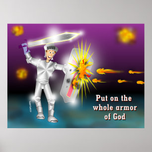 De hele Armor van God aandoen Poster
