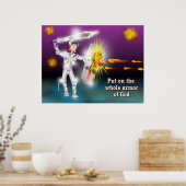 De hele Armor van God aandoen Poster (Keuken)