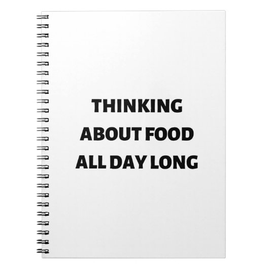 De hele dag aan eten denken notitieboek (Voorkant)
