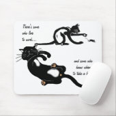 De hele dag achter die muis aan? muismat (Met muis)