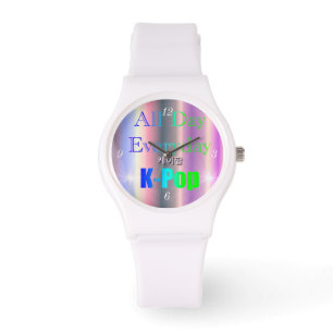 De hele dag dagelijkse K-Pop Horloge