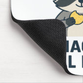 De hele dag eten, de hele nacht snacken muismat (Hoek)