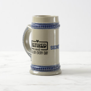 De hele dag gepensioneerde modus bierpul