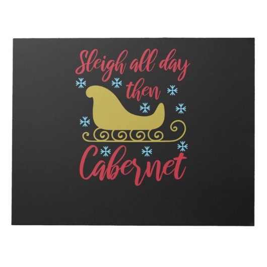 De hele dag hoes dan Cabernet Notitieblok (Voorkant)