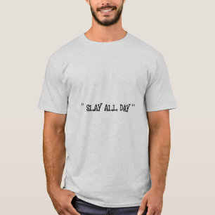 De hele dag in het grijs t-shirt