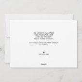 De hele dag lachen op de feestdag Foto met Kerstmi Feestdagenkaart (Achterkant)