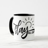 De hele dag leggen mok (Voorkant links)